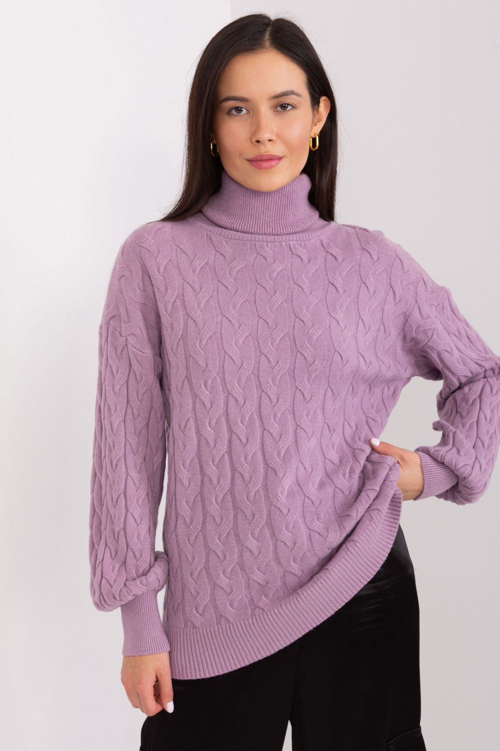 Jersey de cuello alto modelo 188305 AT