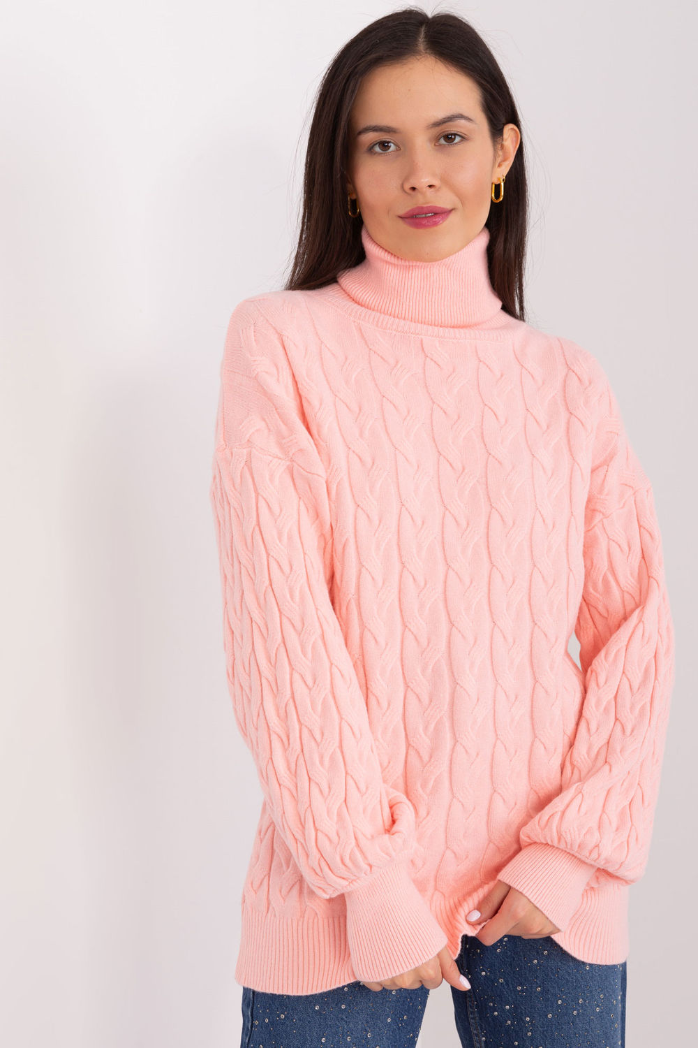 Jersey de cuello alto modelo 188306 AT