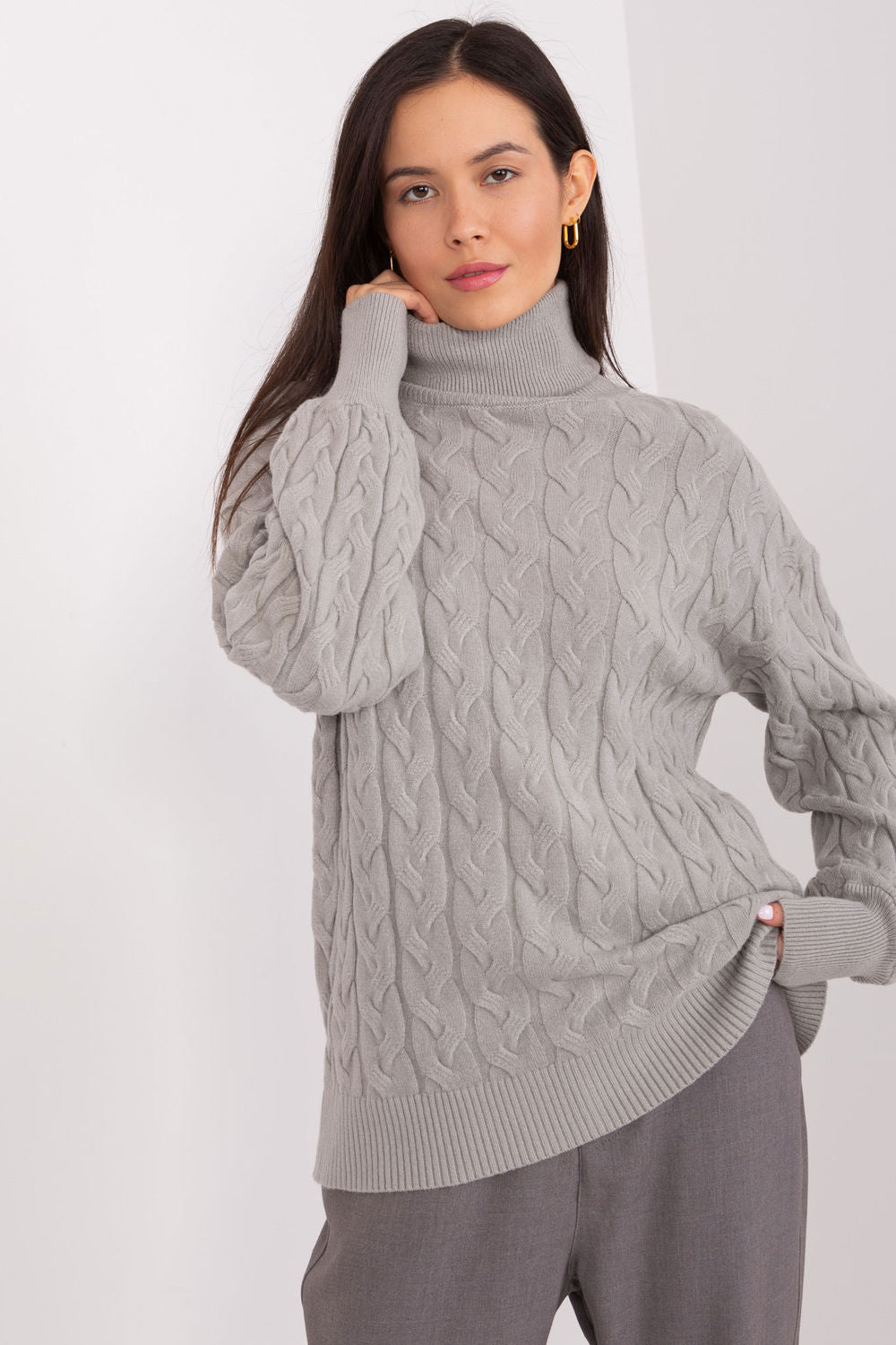 Jersey de cuello alto modelo 188307 AT