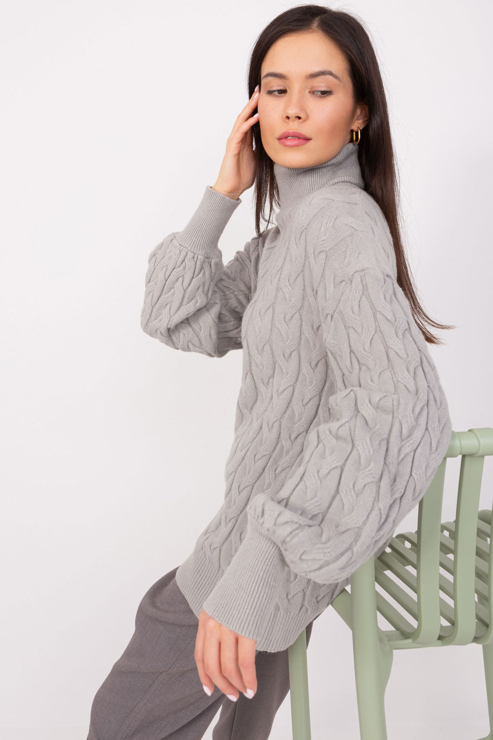 Jersey de cuello alto modelo 188307 AT