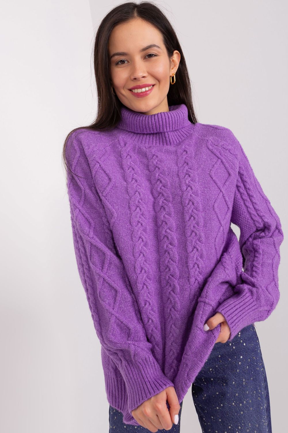 Jersey de cuello alto modelo 189225 AT