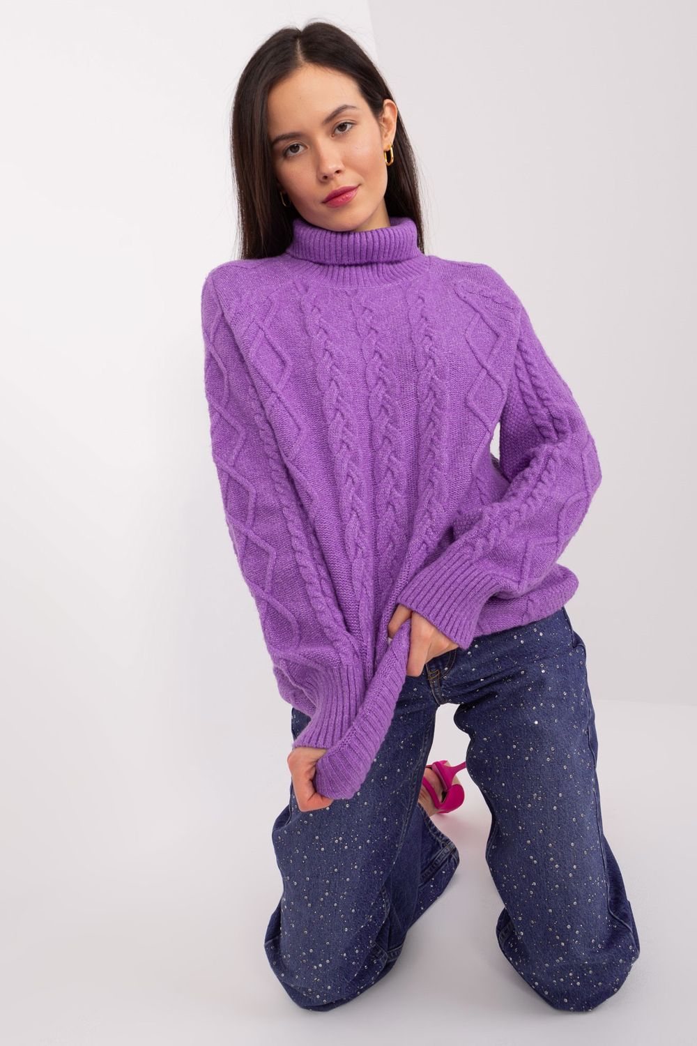 Jersey de cuello alto modelo 189225 AT