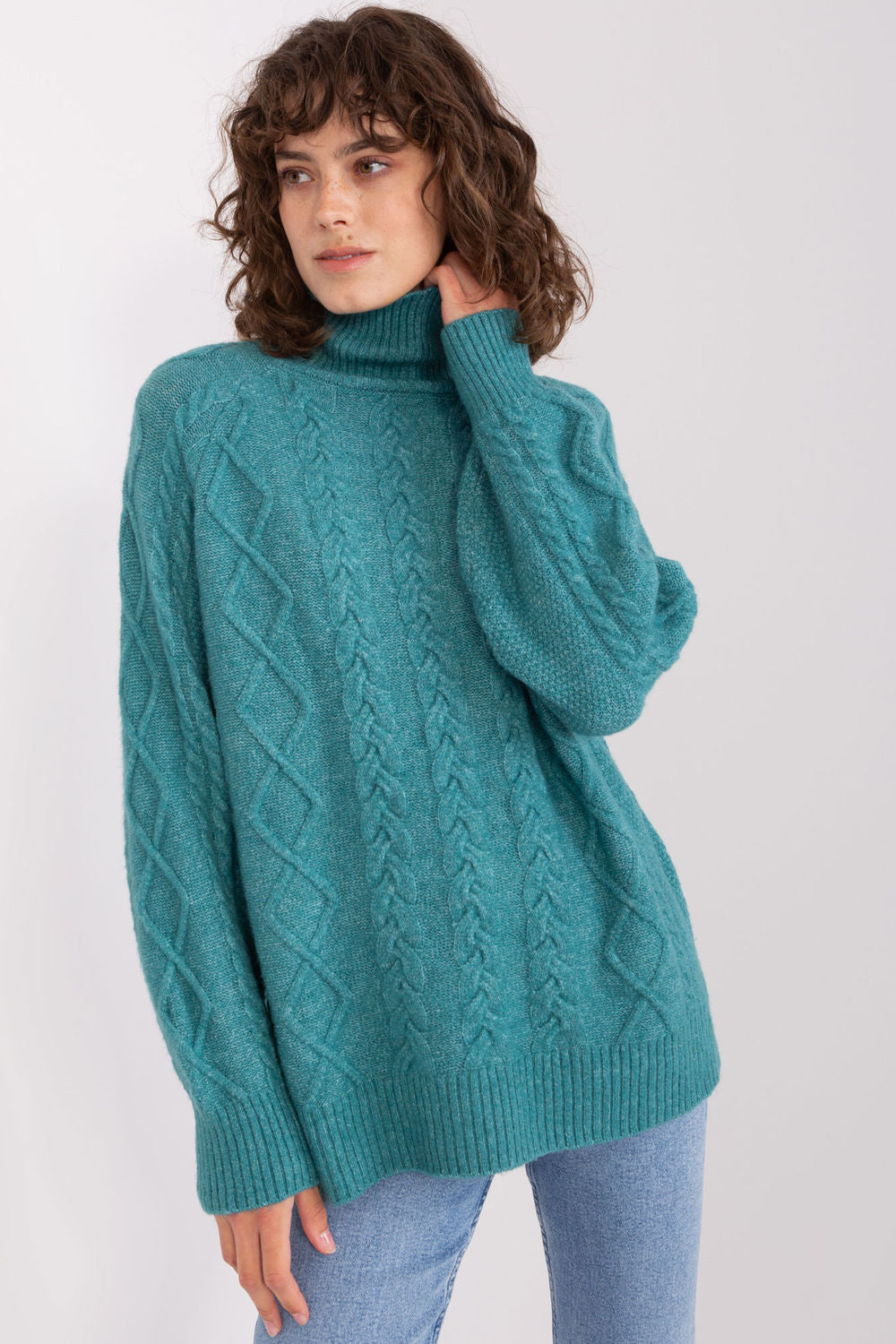 Jersey de cuello alto modelo 189226 AT