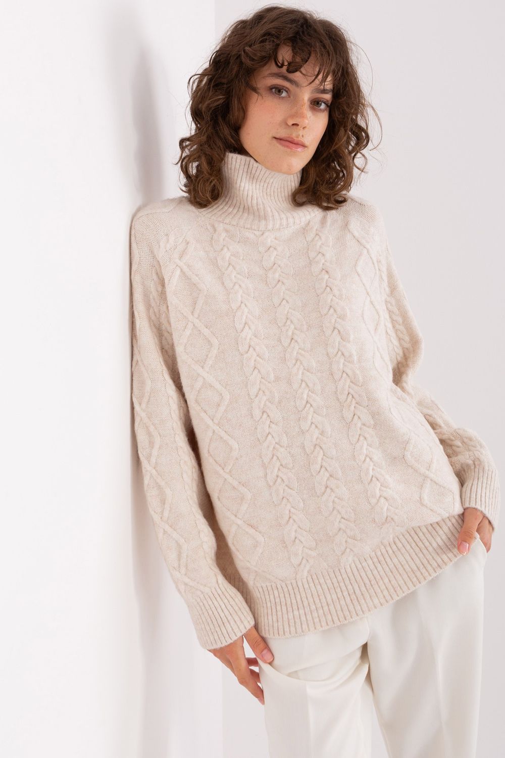 Jersey de cuello alto modelo 189227 AT