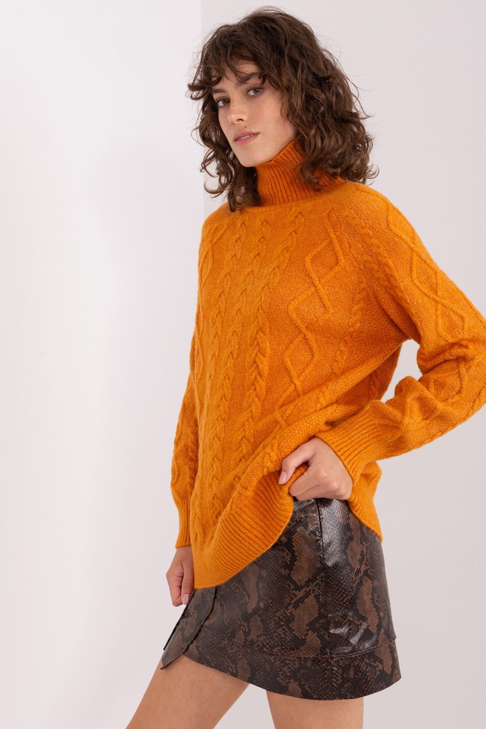 Jersey de cuello alto modelo 189228 AT