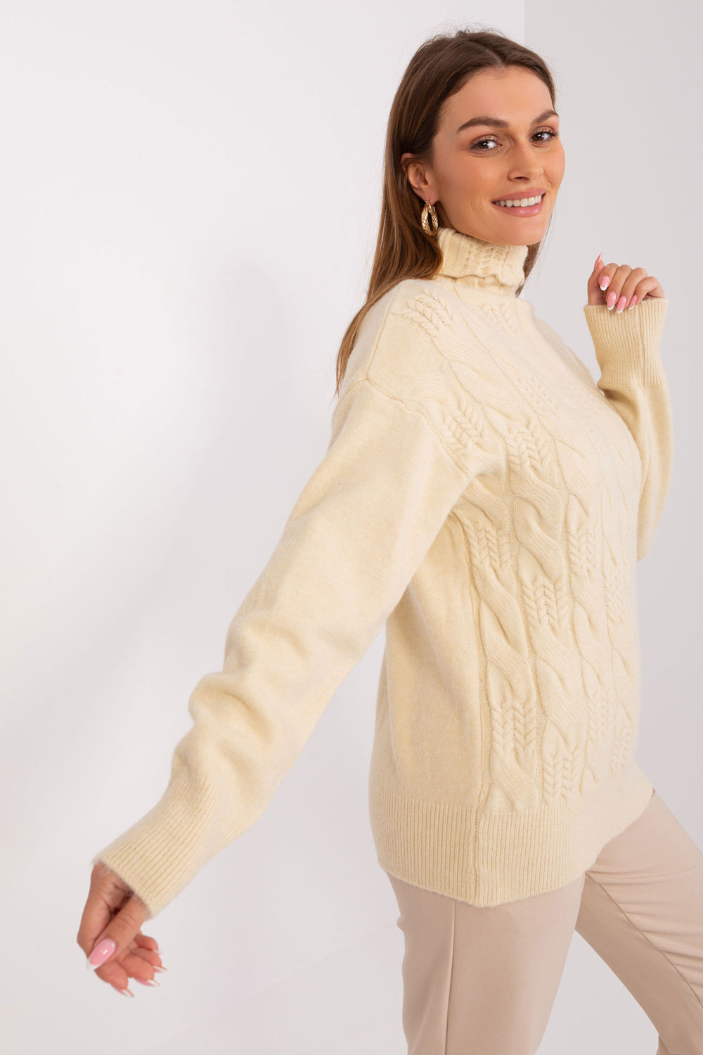 Jersey de cuello alto modelo 189898 AT
