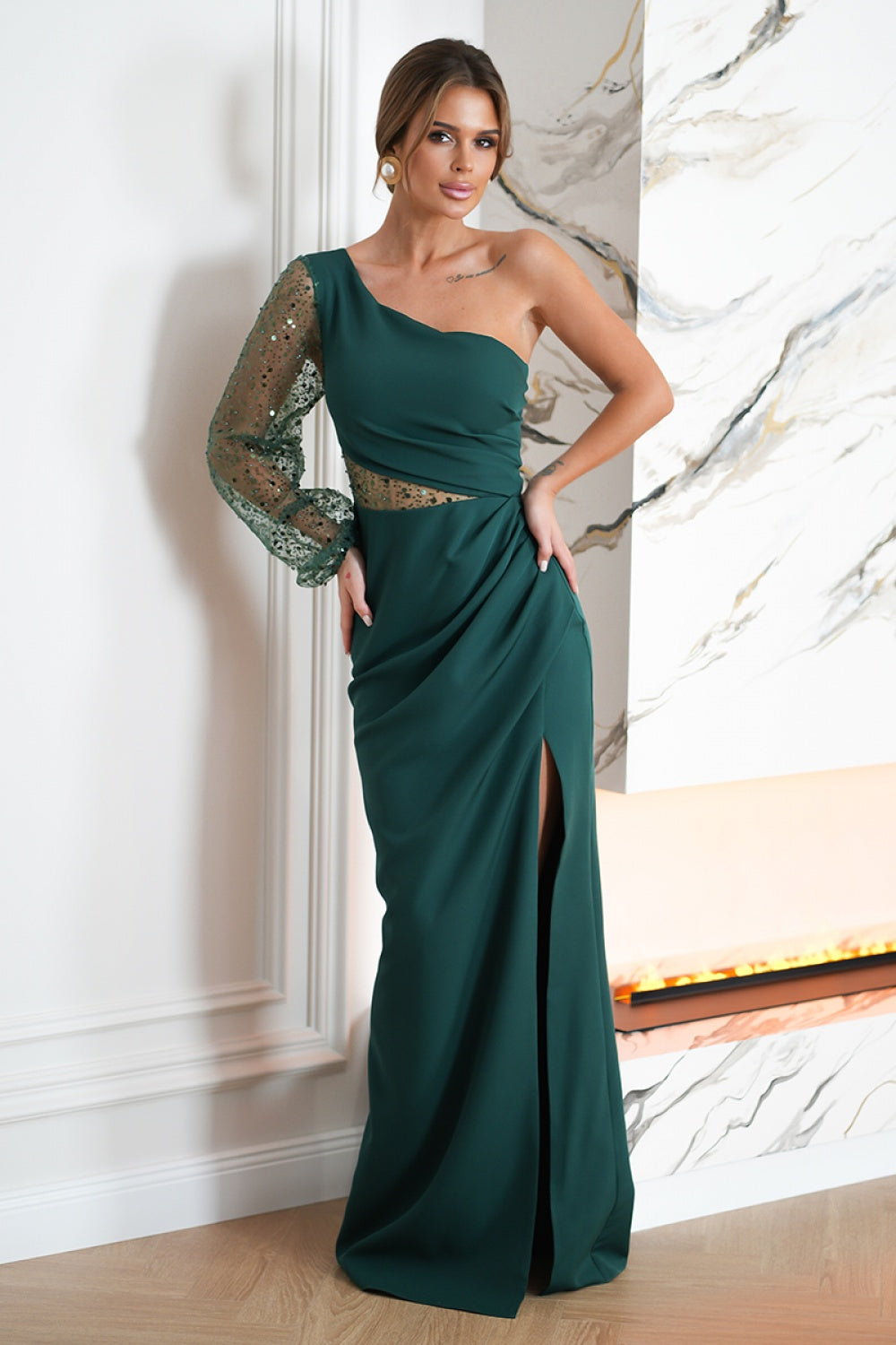Vestido largo modelo 190485 Bicotono