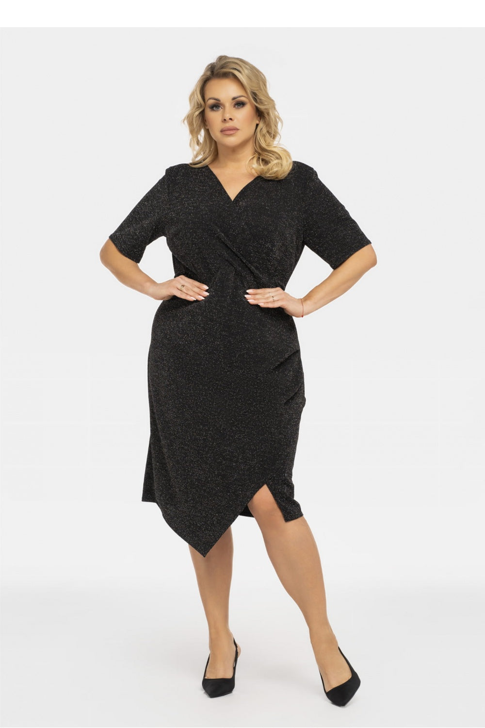 Vestido talla grande modelo 190940 Karko