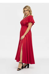 Vestido talla grande modelo 190941 Karko