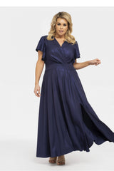 Vestido talla grande modelo 190943 Karko