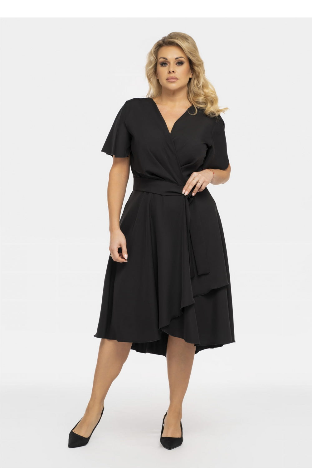 Vestido talla grande modelo 190951 Karko