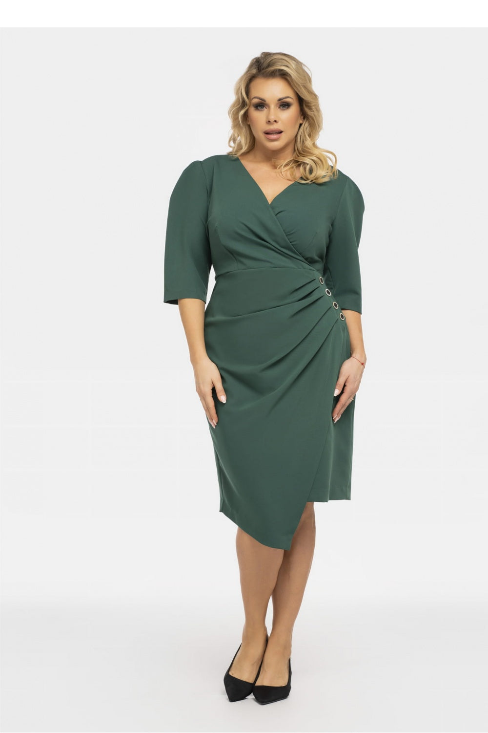Vestido talla grande modelo 190962 Karko