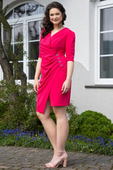 Vestido talla grande modelo 190966 Karko