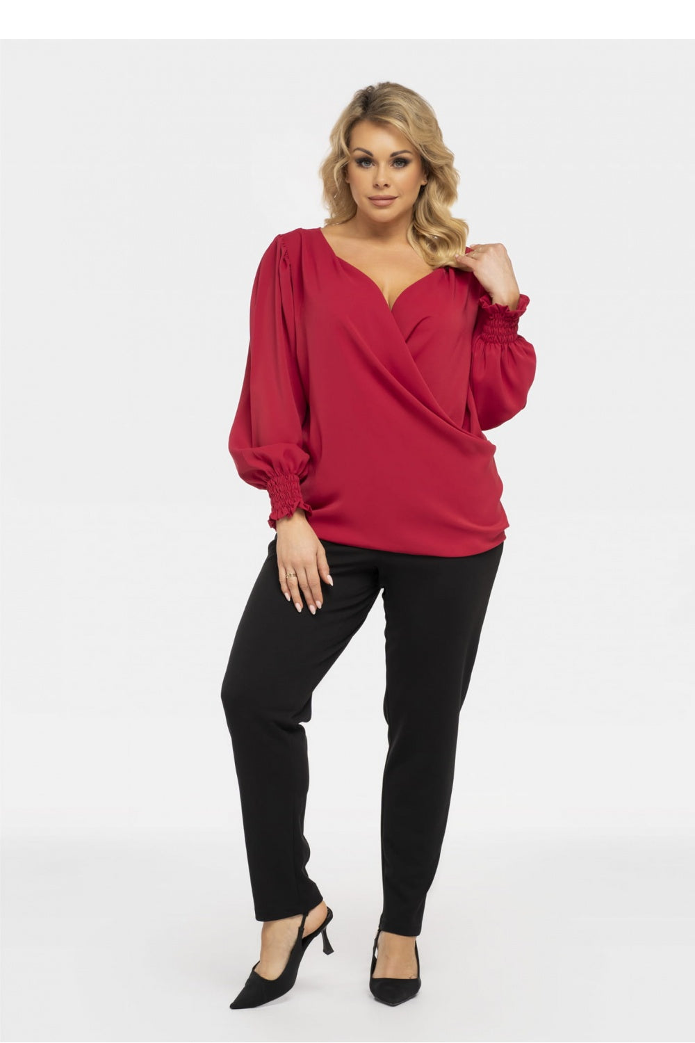 Blusa talla grande modelo 190971 Karko