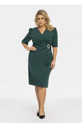 Vestido talla grande modelo 191378 Karko