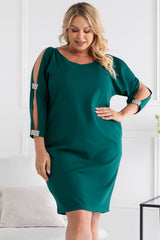 Vestido talla grande modelo 191382 Karko