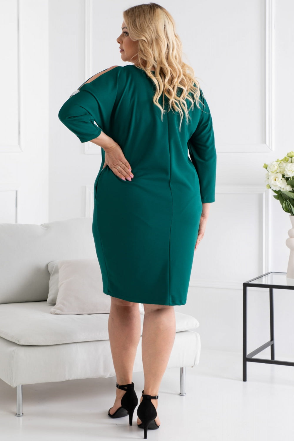 Vestido talla grande modelo 191382 Karko