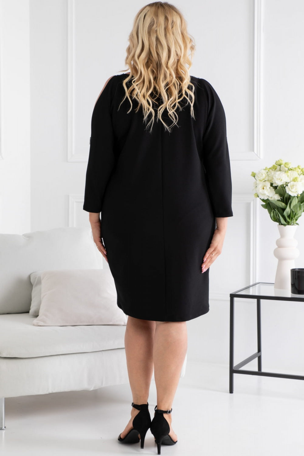 Vestido talla grande modelo 191383 Karko