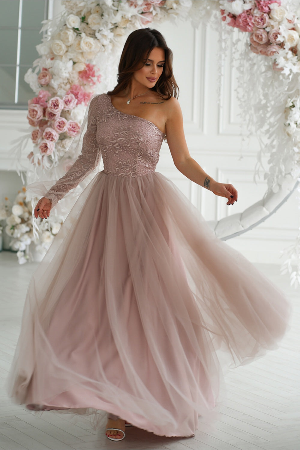 Vestido largo modelo 192637 Bicotono