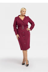 Vestido talla grande modelo 193902 Karko