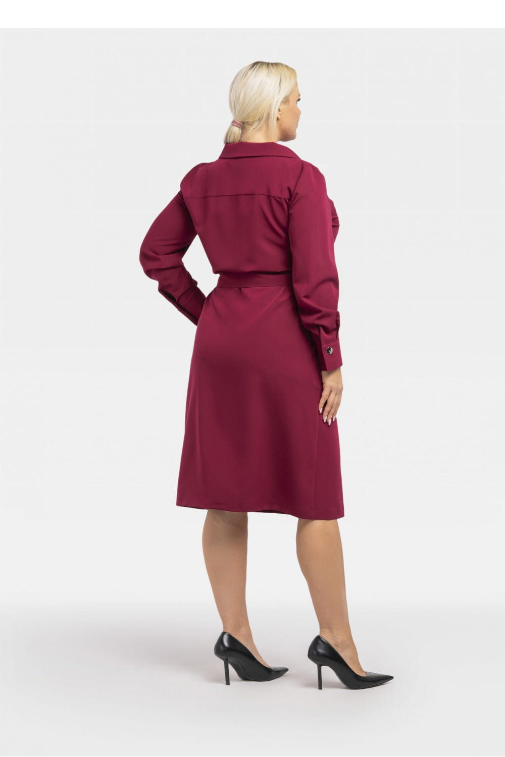 Vestido talla grande modelo 193902 Karko