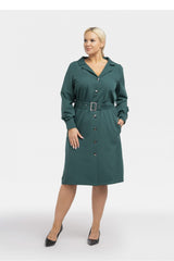 Vestido talla grande modelo 193903 Karko