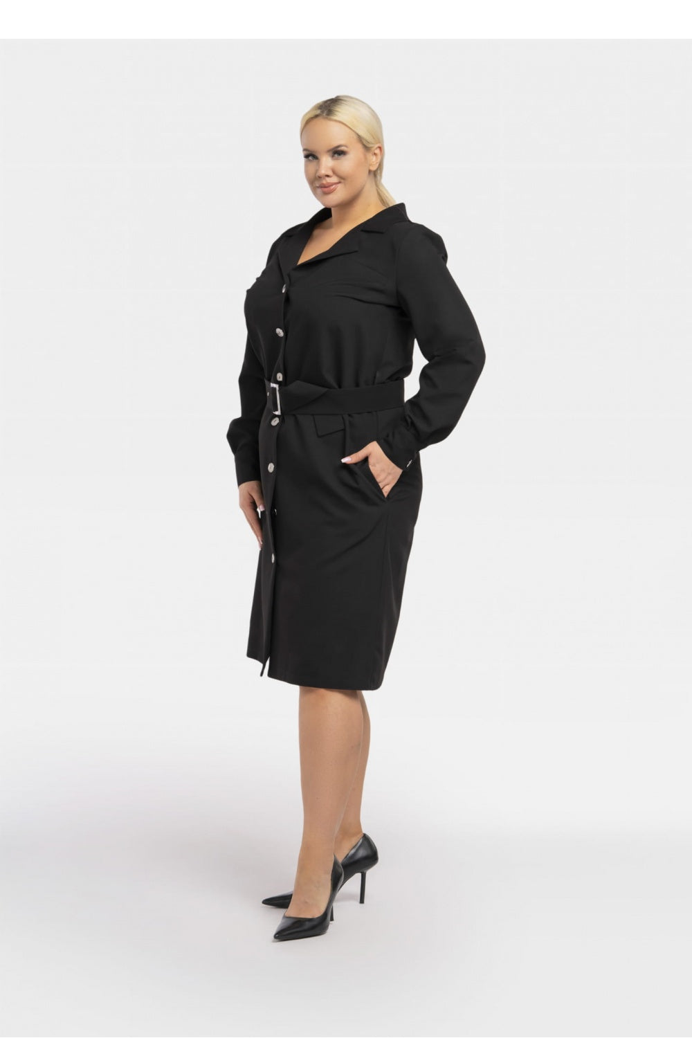 Vestido talla grande modelo 193905 Karko