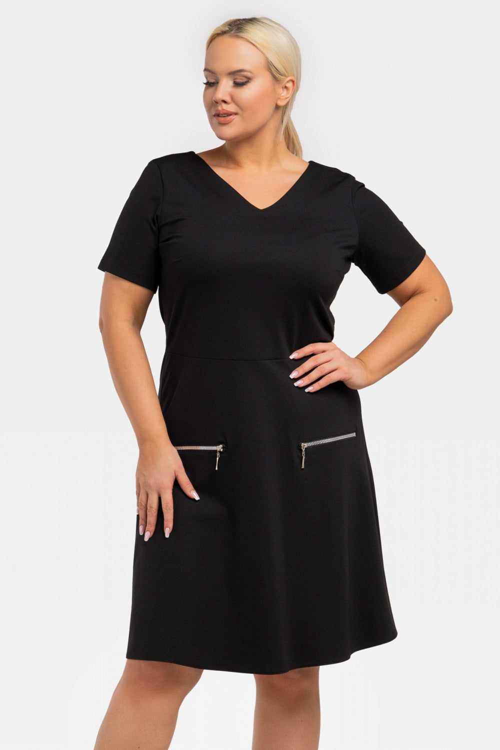 Vestido talla grande modelo 195021 Karko