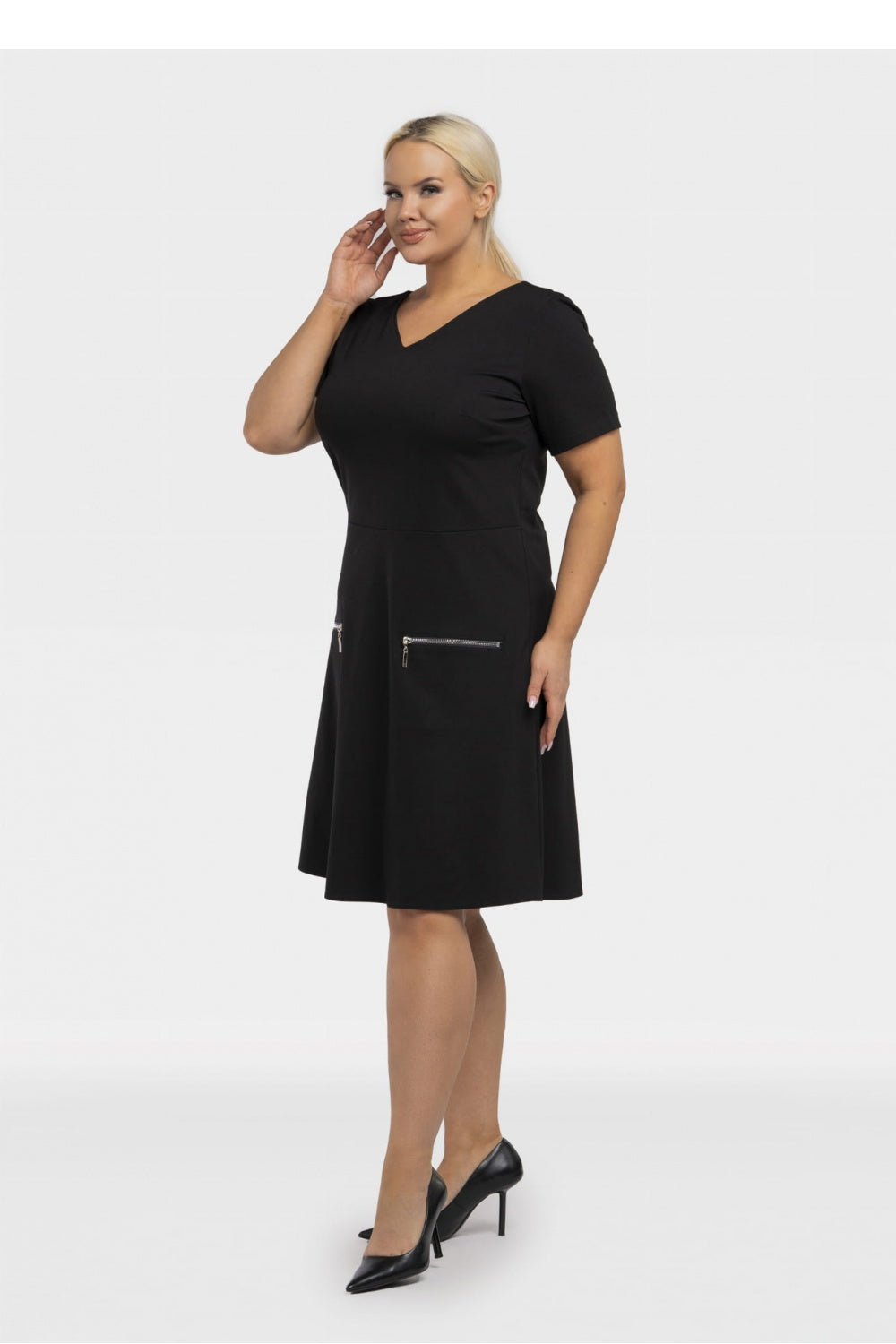 Vestido talla grande modelo 195021 Karko