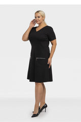 Vestido talla grande modelo 195021 Karko