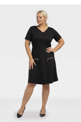 Vestido talla grande modelo 195021 Karko