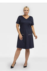 Vestido talla grande modelo 195022 Karko