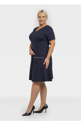 Vestido talla grande modelo 195022 Karko