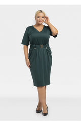 Vestido talla grande modelo 195023 Karko