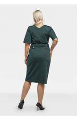 Vestido talla grande modelo 195023 Karko