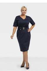Vestido talla grande modelo 195024 Karko