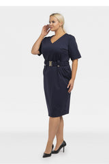 Vestido talla grande modelo 195024 Karko