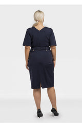 Vestido talla grande modelo 195024 Karko
