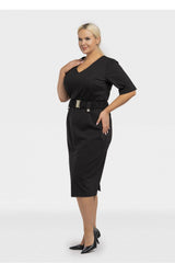 Vestido talla grande modelo 195025 Karko