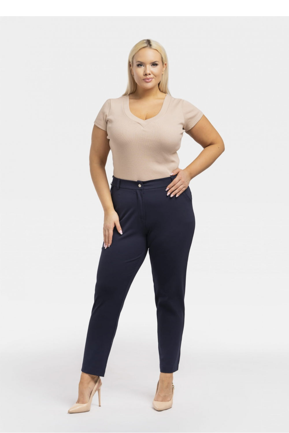Pantalón talla grande modelo 195038 Karko