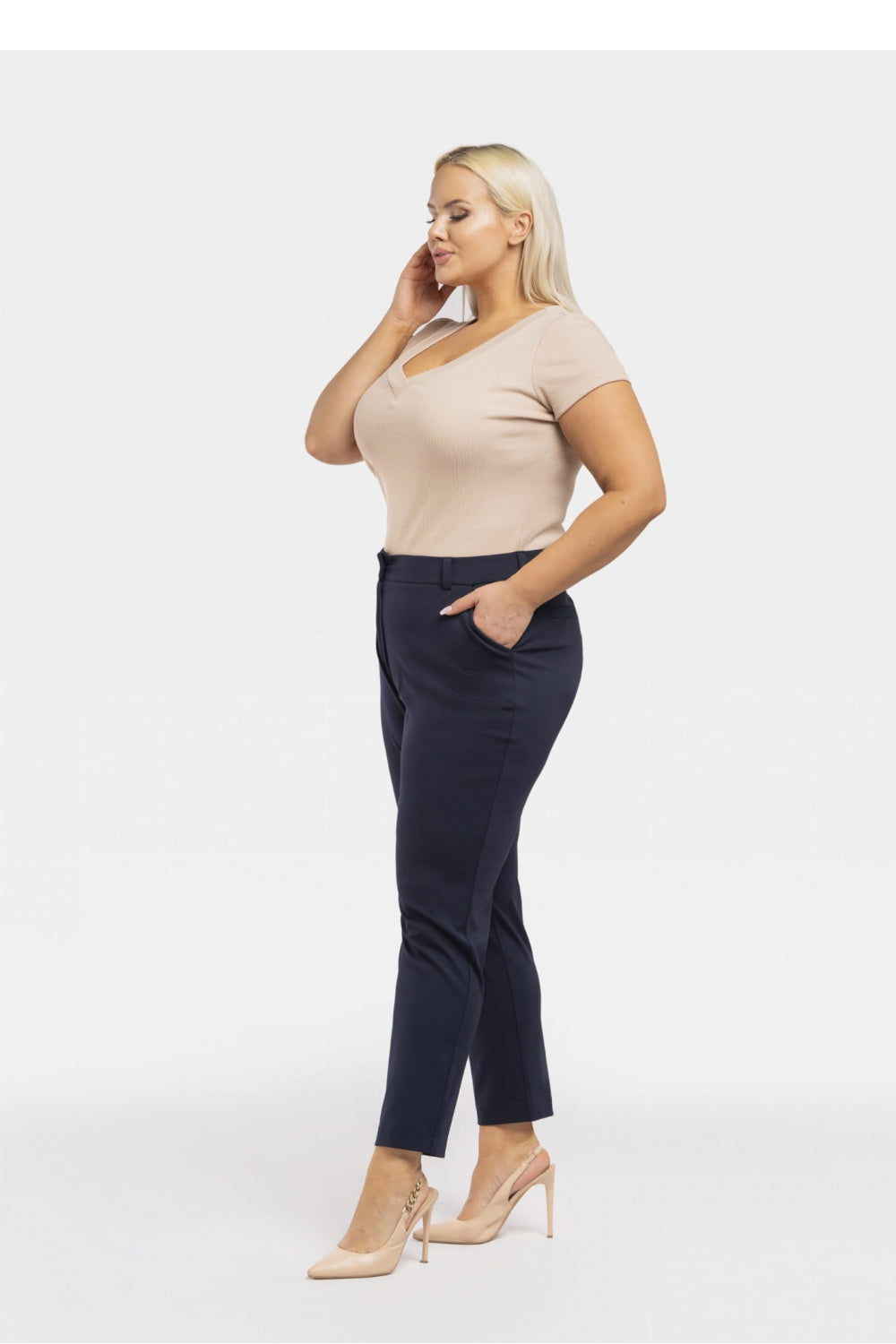 Pantalón talla grande modelo 195038 Karko