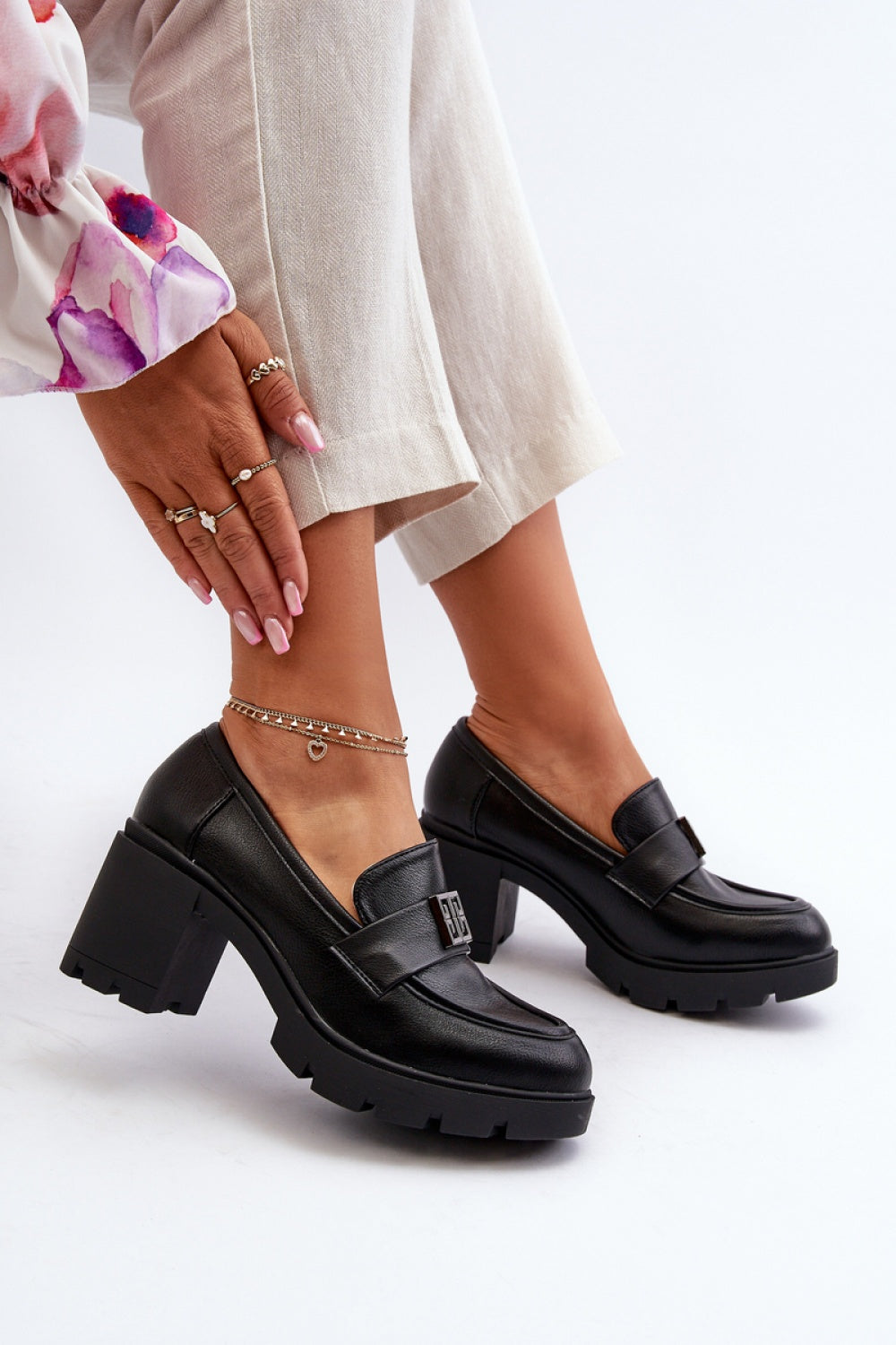 Zapatos bajos tacón modelo 195403 Paso con estilo
