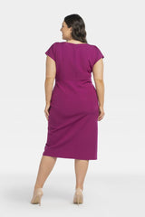 Vestido talla grande modelo 196874 Karko
