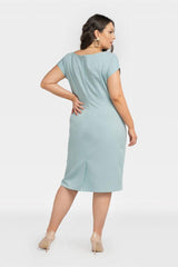 Vestido talla grande modelo 196877 Karko