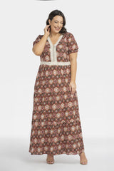 Vestido talla grande modelo 196882 Karko