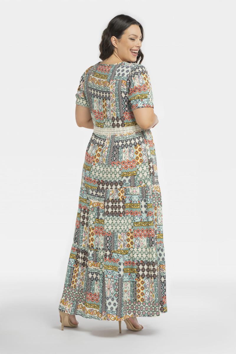 Vestido talla grande modelo 196883 Karko
