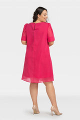 Vestido talla grande modelo 198153 Karko