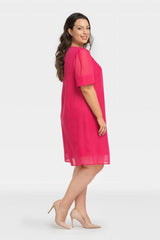 Vestido talla grande modelo 198153 Karko