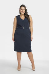 Vestido talla grande modelo 198155 Karko