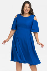 Vestido talla grande modelo 198328 Karko